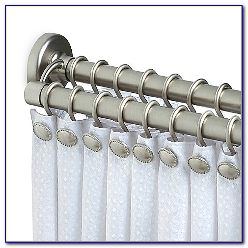 Double Shower Curtain Rod Tension Curtain Home Design Ideas 35kr40Oz9l