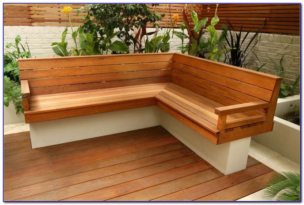 Corner Patio Bench Plans Patios Home Design Ideas