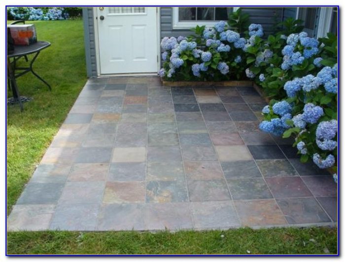 modern outdoor patio tiles over concrete