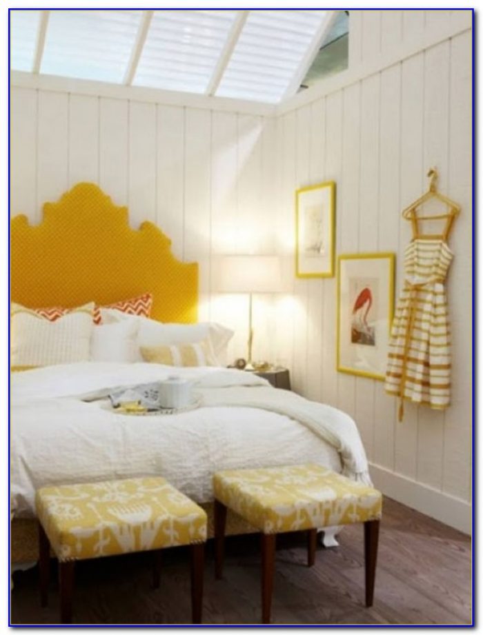 Blue Bedroom With Yellow Accents Bedroom Home Design