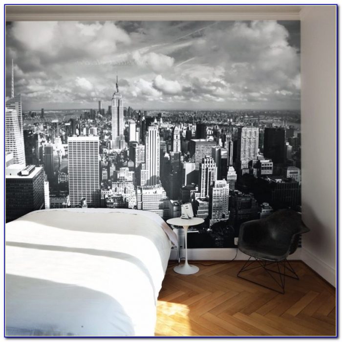 New York Wallpaper Bedroom Ideas Bedroom Home Design