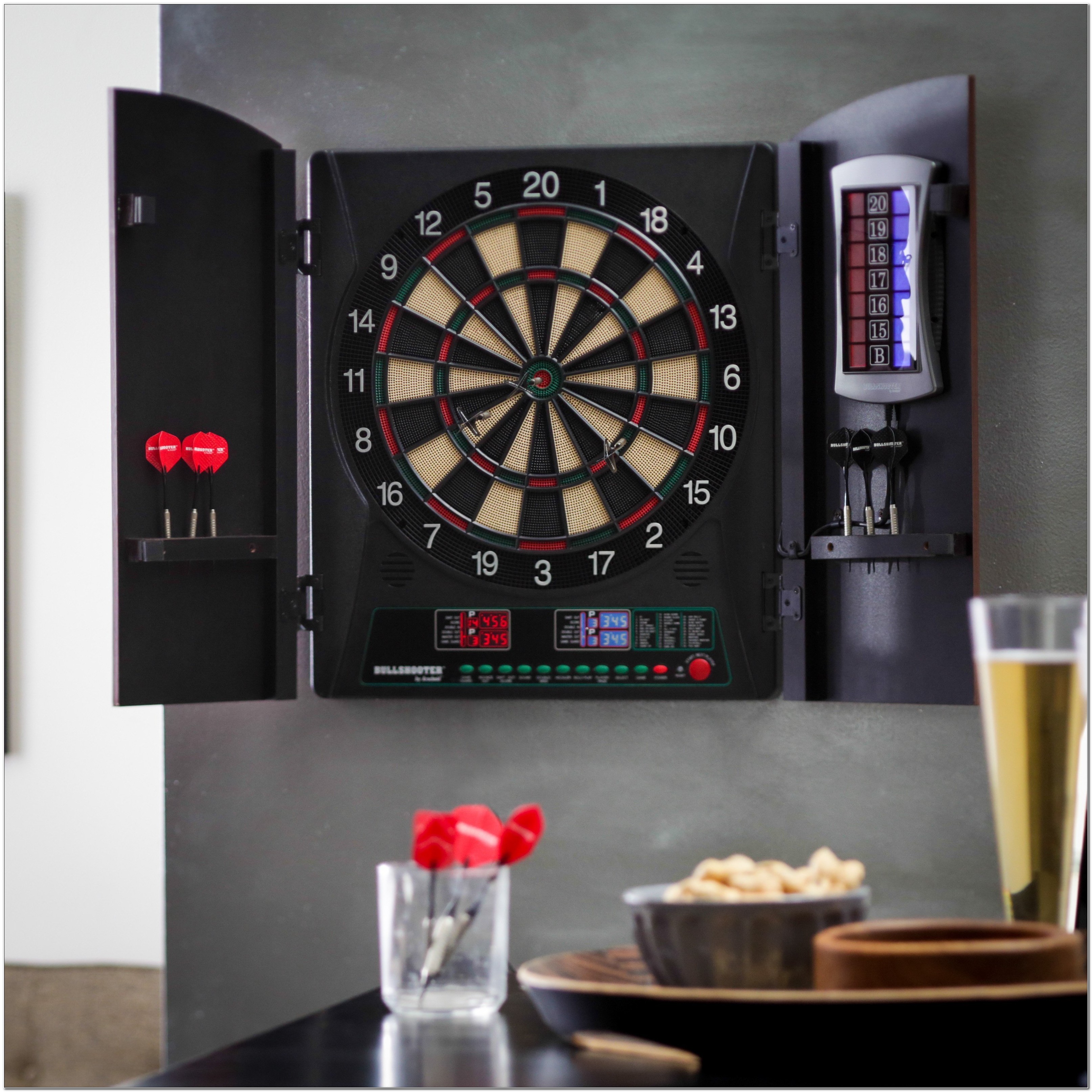 Best Electronic Dartboard With Cabinet - Cabinet : Home Design Ideas # ...